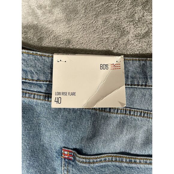 BDG Low Rise Flare Jeans Blue Size 40 NWT Baggy Skater Y2K - Picture 8 of 14